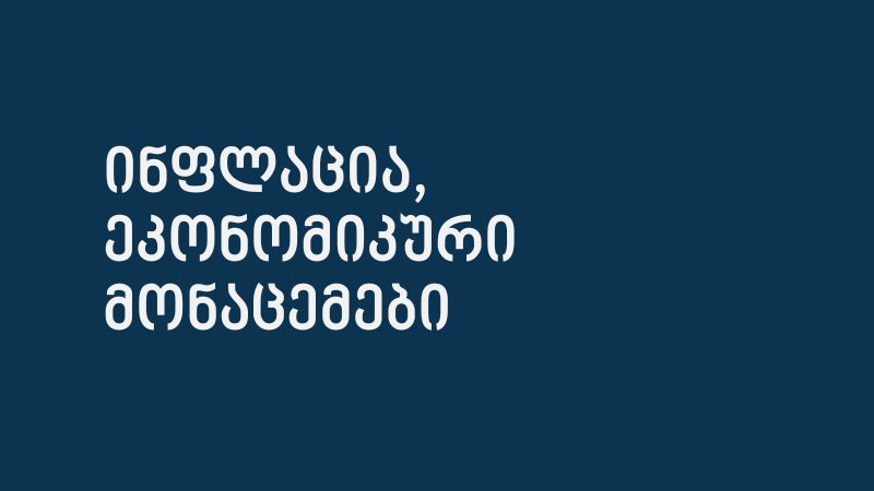 ინფლაცია და ძირითადი ეკონომიკური მონაცემები